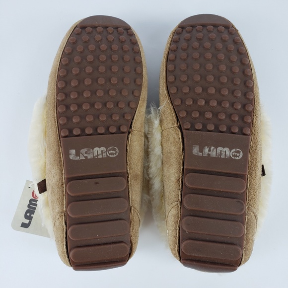 SOLD Lamo Aussie Moc Mocassin Slipper Chestnut - Picture 7 of 8